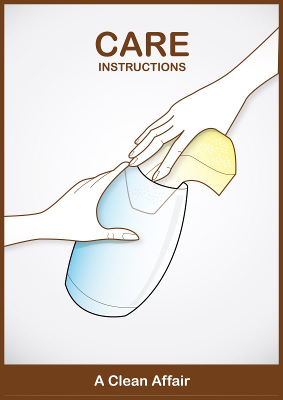 Flower Care Instruction clean vase